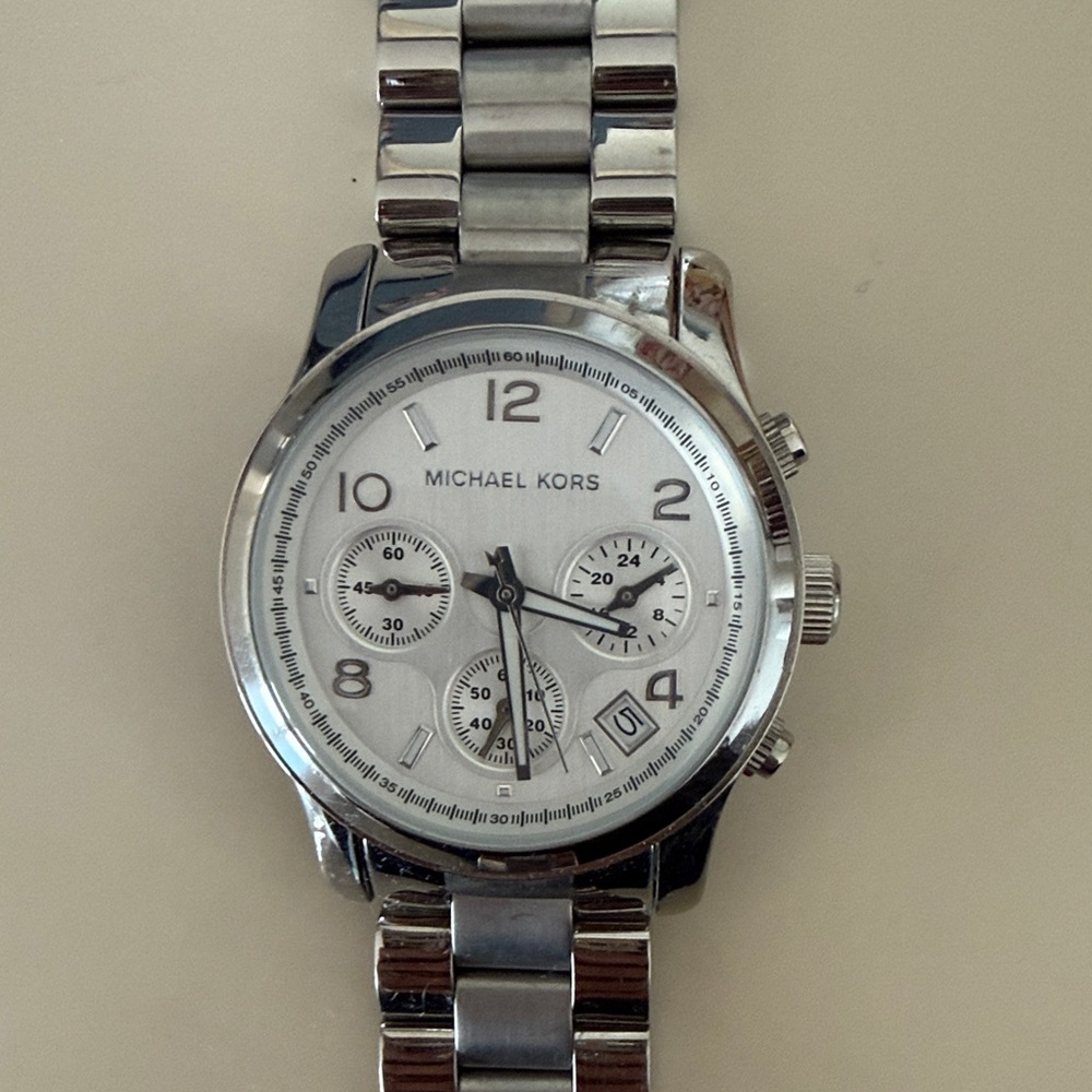 Michael Kors Metallic Chronograph Watch